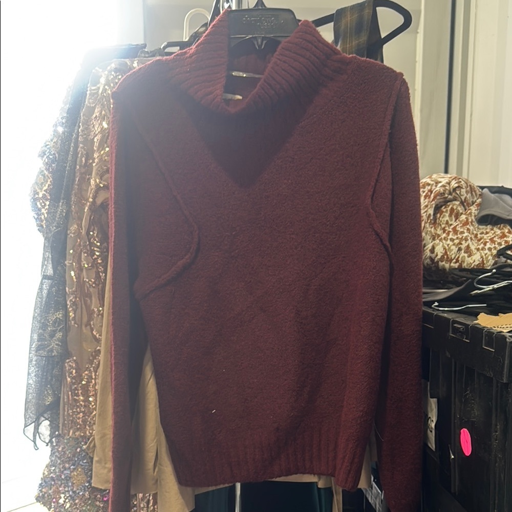 Women's Burgundy Sweater